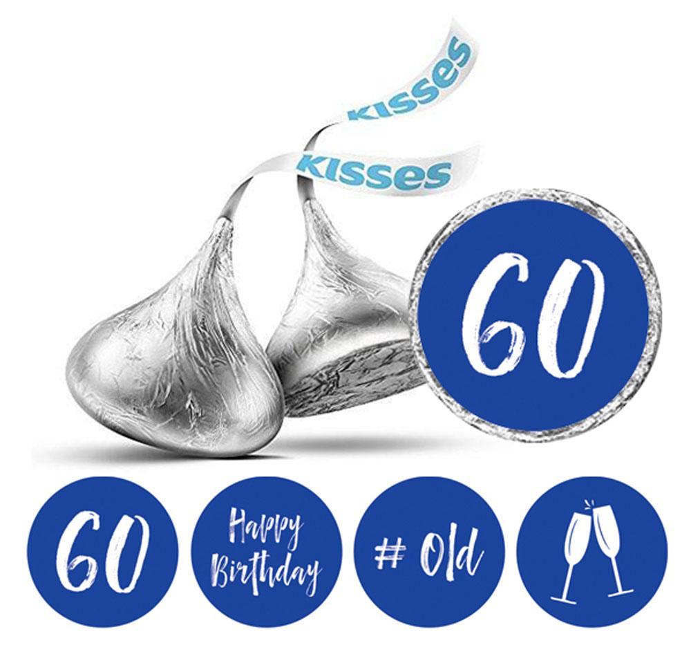Darling Souvenir Chocolate Labels 60th Birthday Stickers Pack of 190 Pcs Party Favor