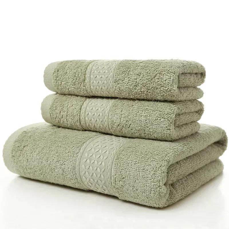 Towel Bath Towel 70x140cm Square Absorbent Couple Household Towel Set
