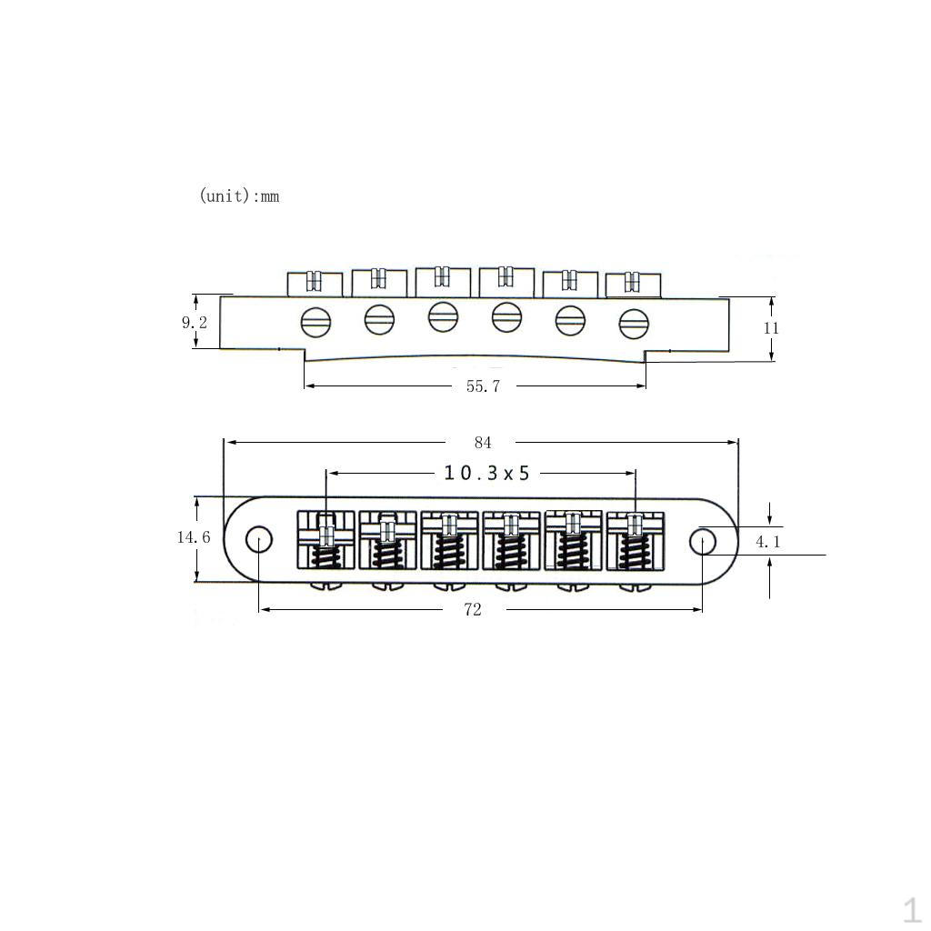 Electric Guitar Roller Saddle Locking Posts Studs, Luthier Supply