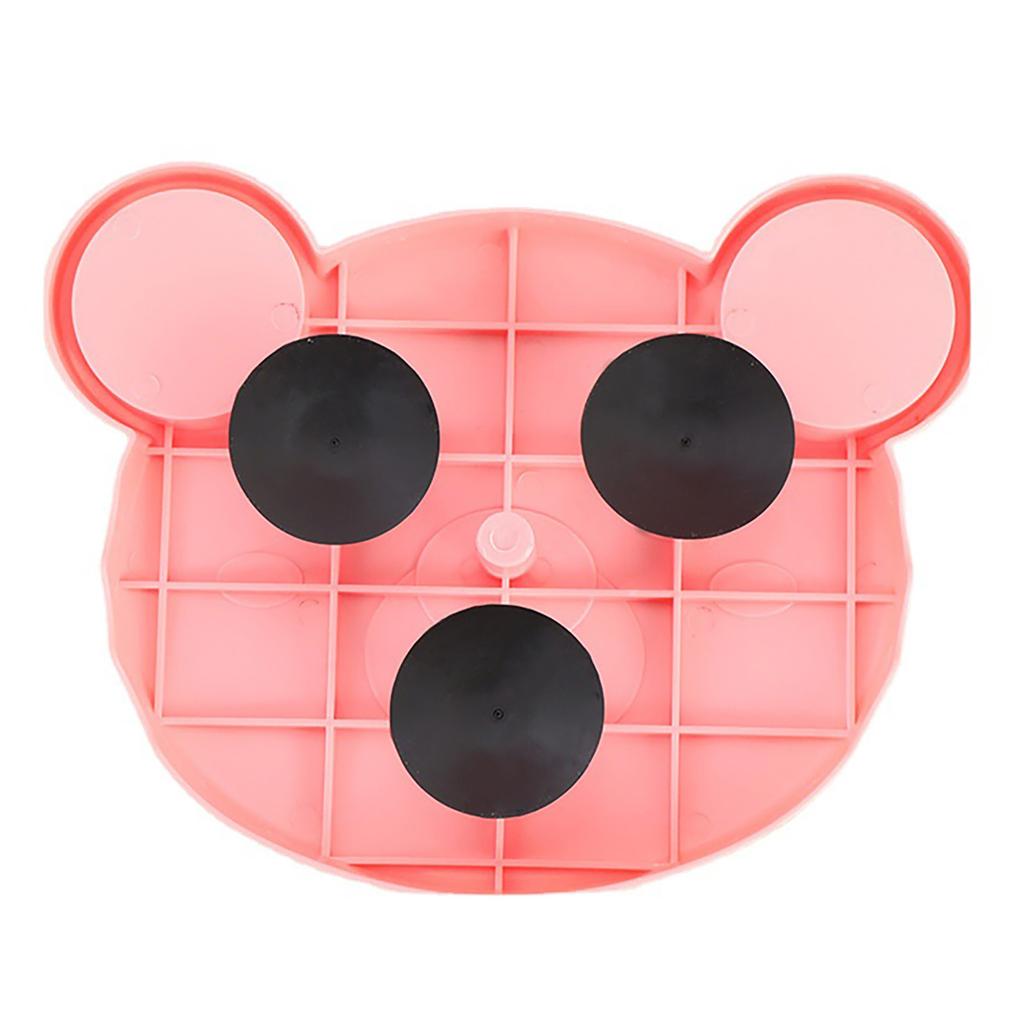 Cat Trt Dispenser Toy Plastic Cute Br Shape Lky Food     Track Feeder Toy with Spring for Cat Gifts