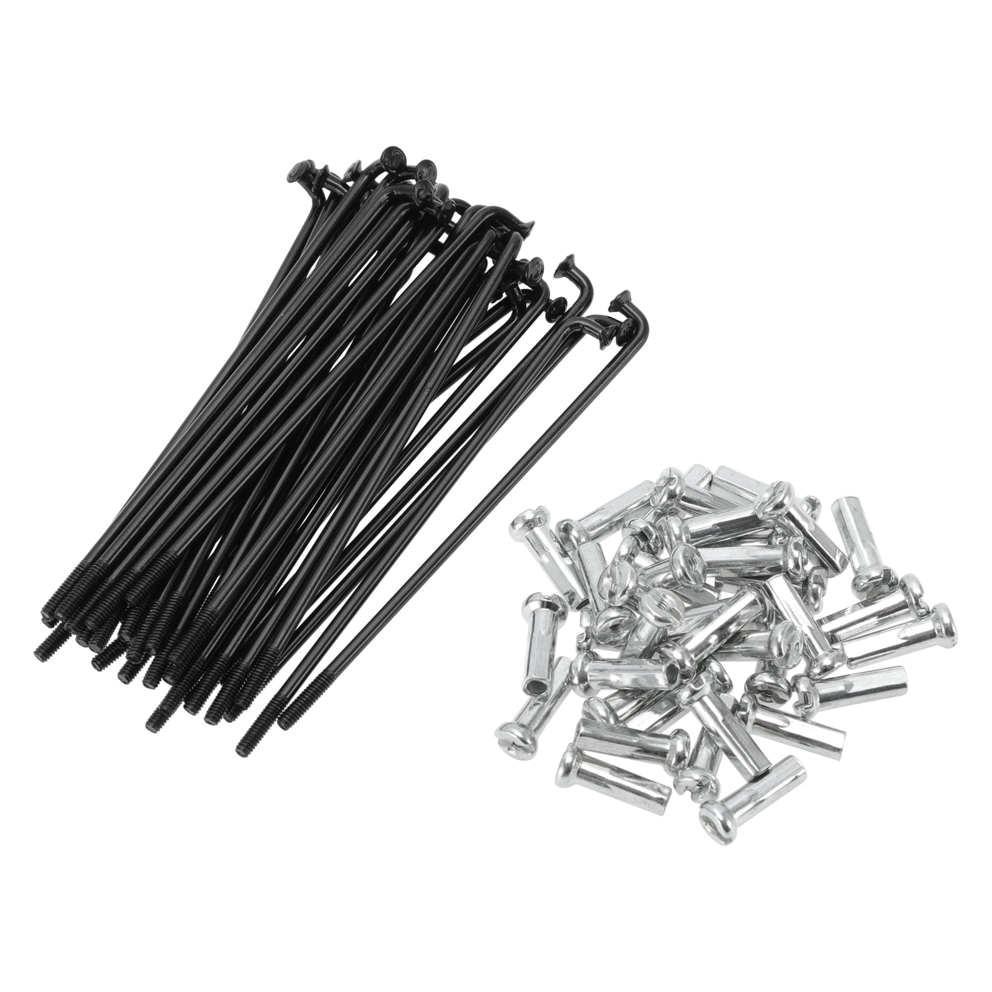 Универсальные велосипедные спицы Motoforti, спицы для велосипедных колес, 14G, длина 78 мм, углеродистая сталь, черные, 1 комплект