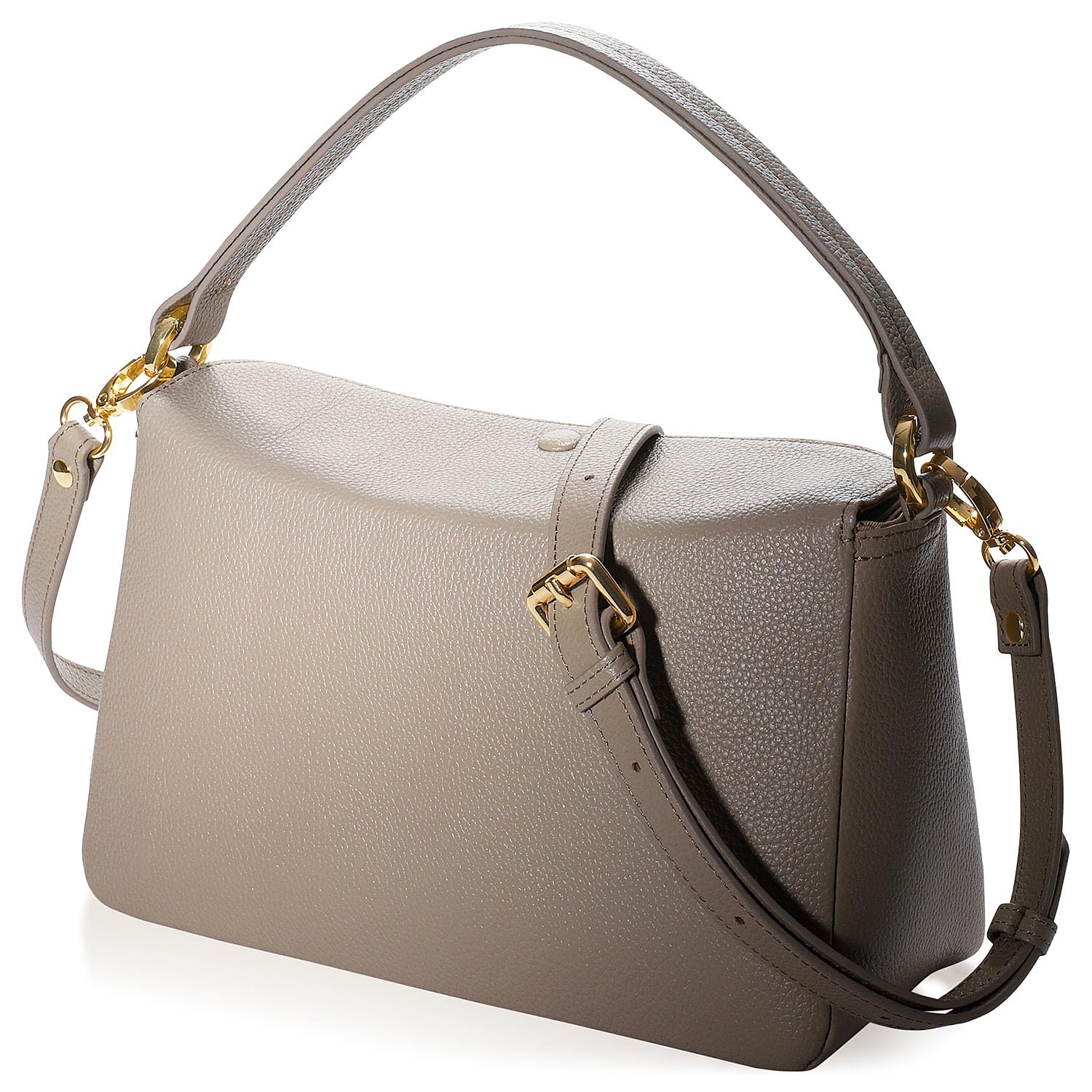 [BLUE SINCERE] Women s Genuine Leather Handbag, Crossbody Shoulder Bag, Lightweight Mini Boston Bag, Sacoche Bag, Smartphone Shoulder Pouch, 2-Way,