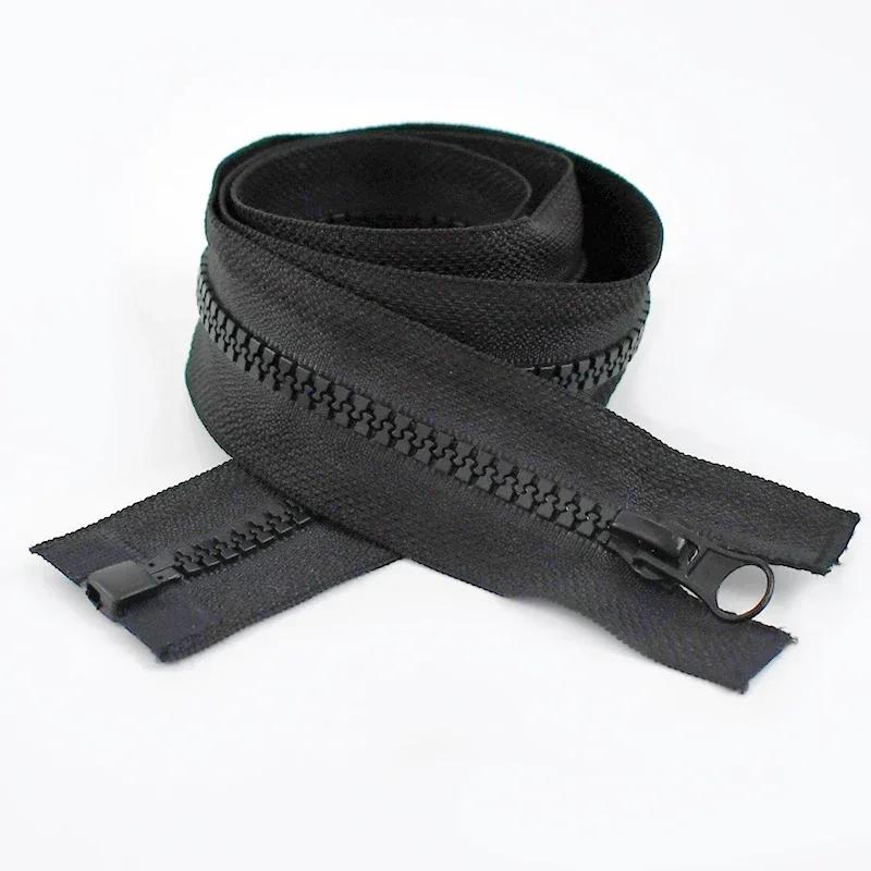 5# 8# 60-300cm Langer Harz-Reißverschluss Nähreißverschlüsse mit Einzel-/Doppel-Schiebern Reißverschluss für Zelt Jacke Kleidung Reparaturzubehör