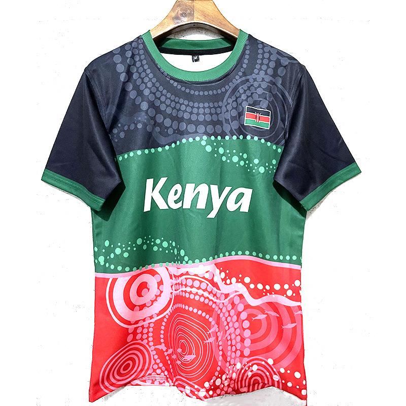 2025 New Kenya Rugby Union Jerseys Short Sleeve T-Shirt Sportswear Kenya Rugby Jerseys