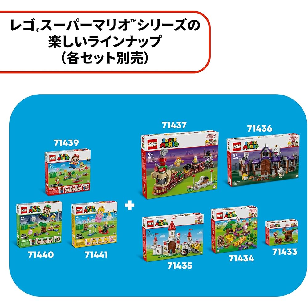 LEGO Super Mario Bowser Jr. Battle Set Building Blocks Toy for Kids Age 7+ with Peach's Castle and Mario Characters