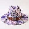 New European and American style letter printing fashion top hat men's and women's fashion jazz hat sunscreen sun hat