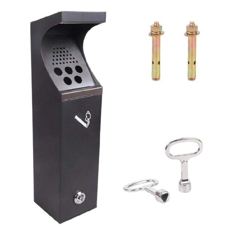 

Durable Outdoor Mounted Trash Bin Weatherproof Bottom Opening Allows Fast Cleaning Includes Screws Simple Assembly