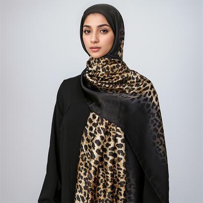 Luxuriöses Modedesign Bedruckter Seidenschal für Damen 180x90 cm Große Größe Schal Damen Stirnband Schal Quadratischer Schal