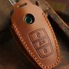 for Vw Touareg L2032 Keyless Entry Smart Remote Accessories Keychain Leather Car Fob Key Case Cover Protector Shell Holder Set