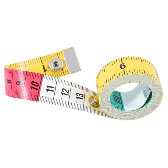 Double-sided Tape Measure with Snap Button Mini Soft Measuring Tape Portable Tailor Sewing Cloth Weight Loss Body Measuring Tape Flexible Ruler Tape