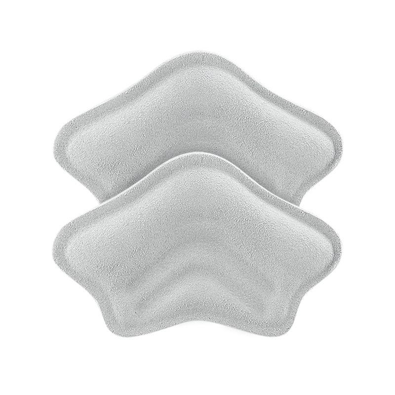 

Soft Rebound Leather Heel Stickers for Anti-Wear, Anti-Slip, and Size Adjustment in High Heels and Sneakers серый