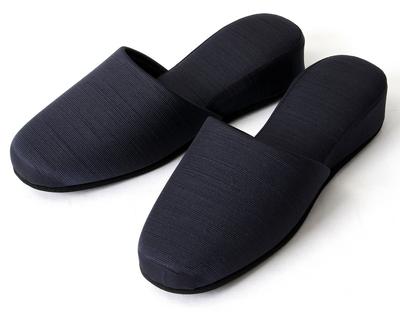 Made In Entrance Exam Size Portable Slippers with 4cm Perfect for Conferences and Entrance Ceremonies Size S Navy Japan, Slippers, 22cm-28cm, Heel,