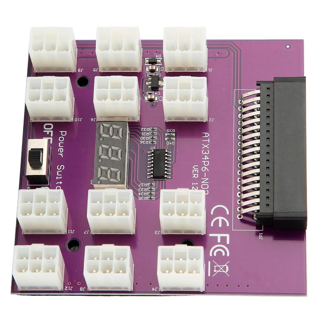 Power Supply Breakout Board Adapter 12 Connectors Power Distribution Board Module for 7001484 Power Supply