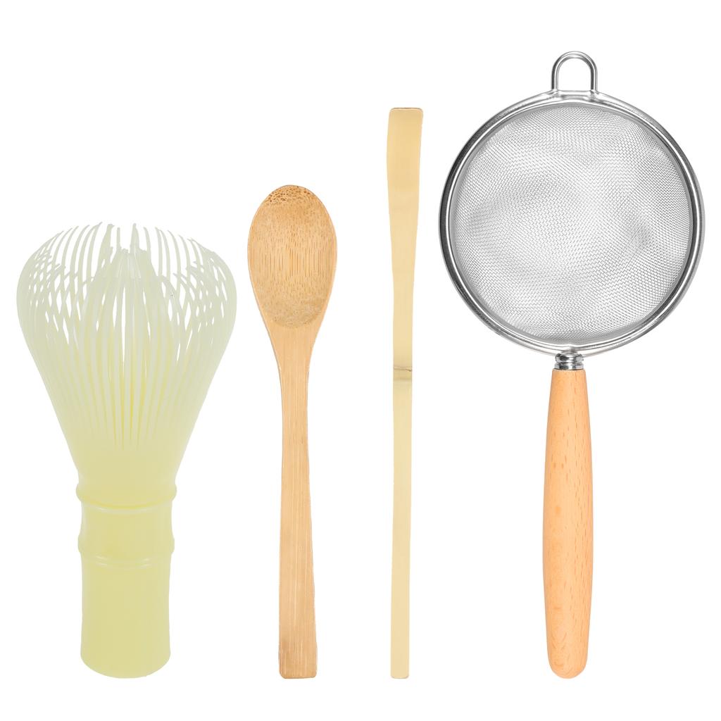 4/8 Pcs Japanese Matcha Bowl Whisk Set Ceramic Matcha Set Easy to Clean Tea Making Kit Tea Accessories for Beginner Matcha Lover