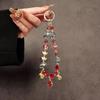 Premium mobile phone chain gold ingot gypsy crystal beaded bracelet mobile phone lanyard short wrist lift chain pendant