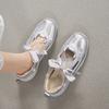 Augustine sports Mary Jane shoes women's 2025 new summer outer wear platform-soled German training single shoes silver casual shoes