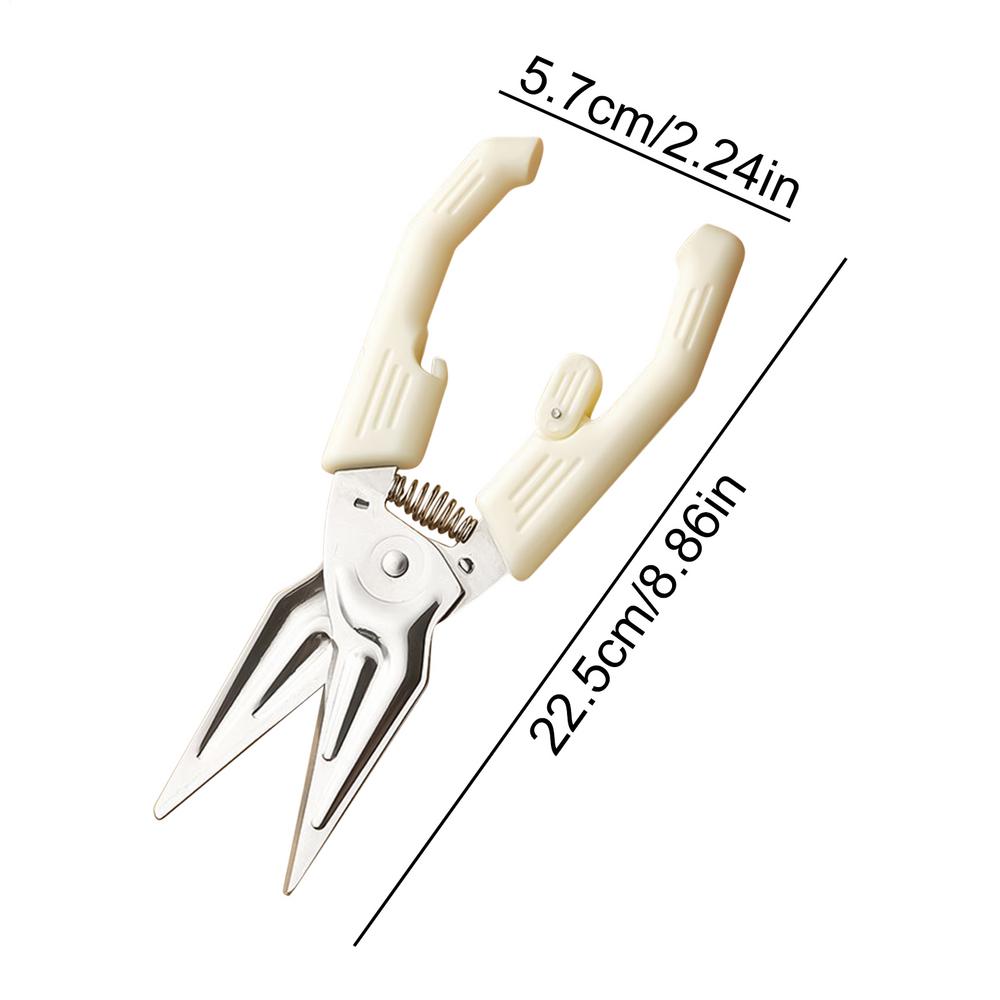 

Прочные ножницы для птицы с удобной ручкой, кухонные ножницы из нержавеющей стали с магнитной крышкой для резки мяса дома