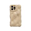 Niche ins style, solid color wavy case, suitable for iPhone16Pro max mobile phone case, Apple 17 new 14/15.