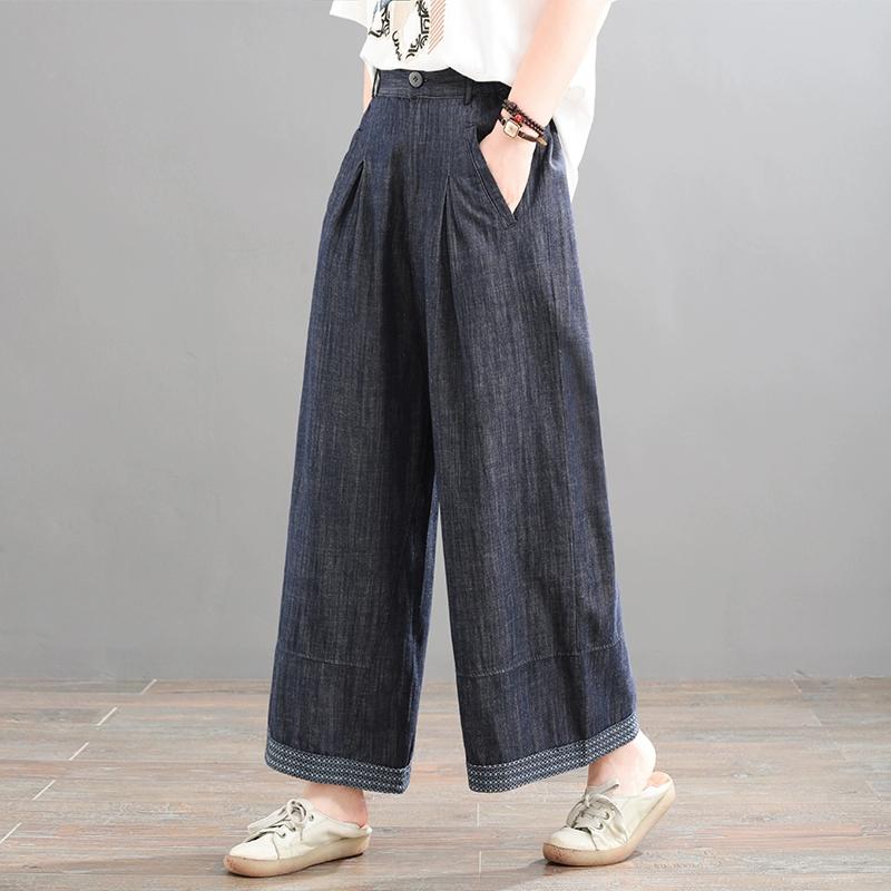 DIMANAF 2025 Women Jeans Casual Harem Pants High Waist Elastic Basic Loose Harem Pants