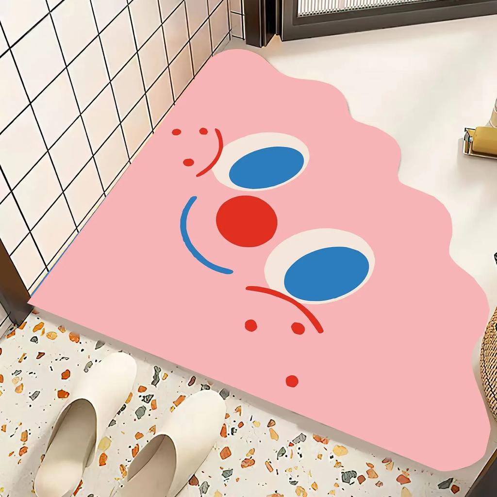 Bathroom Kitchen Floor Stickers Cover Up Ugliness Cartoon Decorative Wallpaper Anti Slip Glass Door Shops Display Window Decor