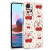 Cute Cherry Bow Phone Case For Xiaomi Redmi Note 14 13 12 5G 9S 9 10 11 Pro Plus 4G 9T 14C 13C 12C 10C 9C 9A Clear Cover