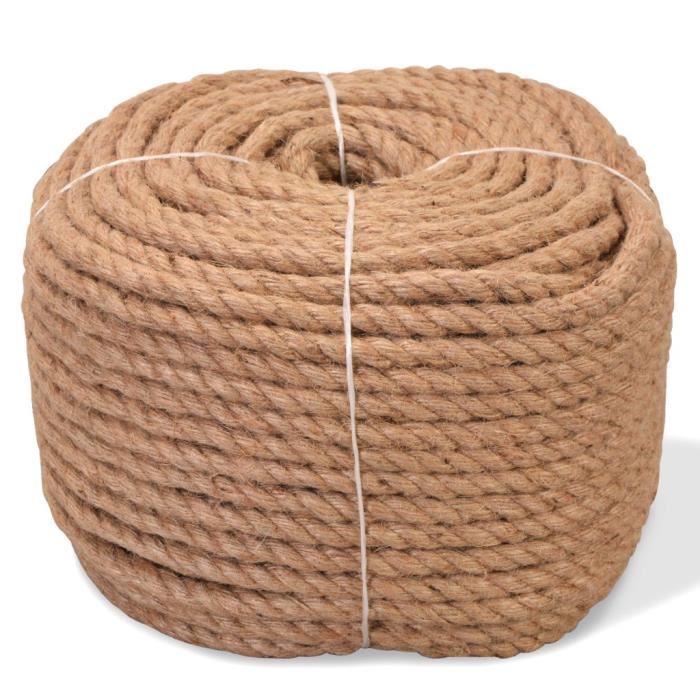 Corde - vidaXL - 91271 - Jute 100 % naturelle - 6 mm d'épaisseur - 500 m de longueur