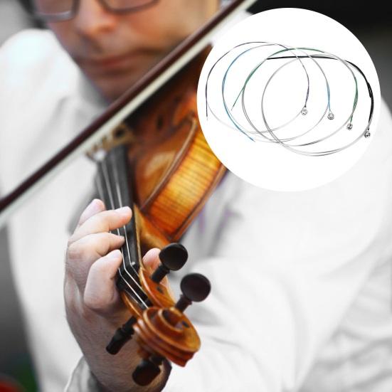 

4 шт. струны для скрипки, нержавеющие, устойчивые к коррозии, стабильные, надежные металлические струны для скрипки, аксессуары для музыкальных инструментов