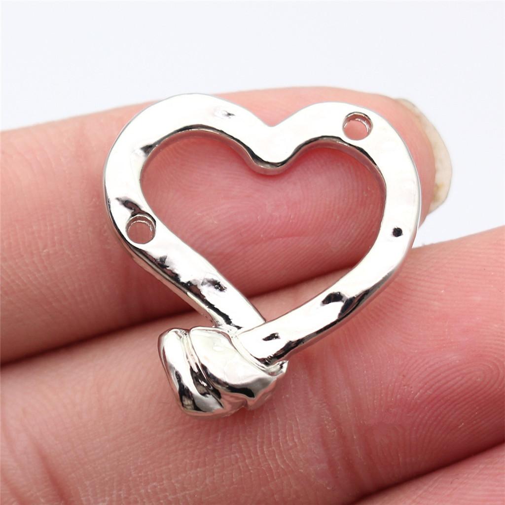 Heart Connectors Love Symbol Antique Bronze Zinc Alloy Jewelry Making DIY Jewelry Making Style Pendant Connectors