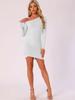 European & American Women's One-Shoulder Wrap Dress: Solid Color, Slim Fit with Elegant Pleated Design