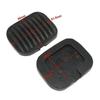 2 Black Clutch & Brake Pedal Rubber Pad Cover Sleeve For Willys Ford Jeeps