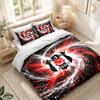 Bettwäsche-Set 1 Bettbezug 2 Kissenbezüge Beşiktaş FC Aufdruck Schlafzimmer Heimdekoration