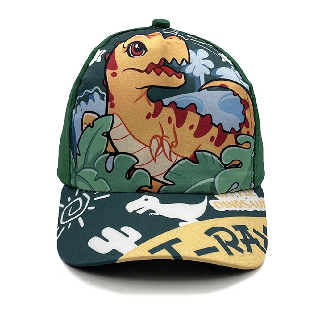 Dinosaur Cartoon Kids Baseball Cap With Sun Protection For Summer Play And Outdoor Activities