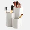 3Pc Plastic Make-up Brush Storage Box White Khaki Jewelry Cosmetics Organizer Make Up Tools