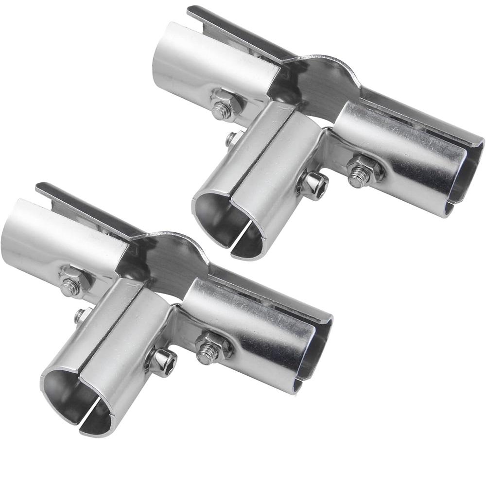 6 Sets Of T Clamps,Stainless Steel, Silver, Pipe Clamps, 1" OD, 25MM