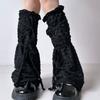 Ballet Dance Leg Warmers Summer Mesh Leg Warmers Flared Leg Sleeves Sweet Bows Lace Up Legwarmers Streetwear for Womens