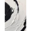 Abstract Wall Art White Painting Poster Large Black And White Print White 3D Textured Wall Art Canvas Painting Living Room Decor
