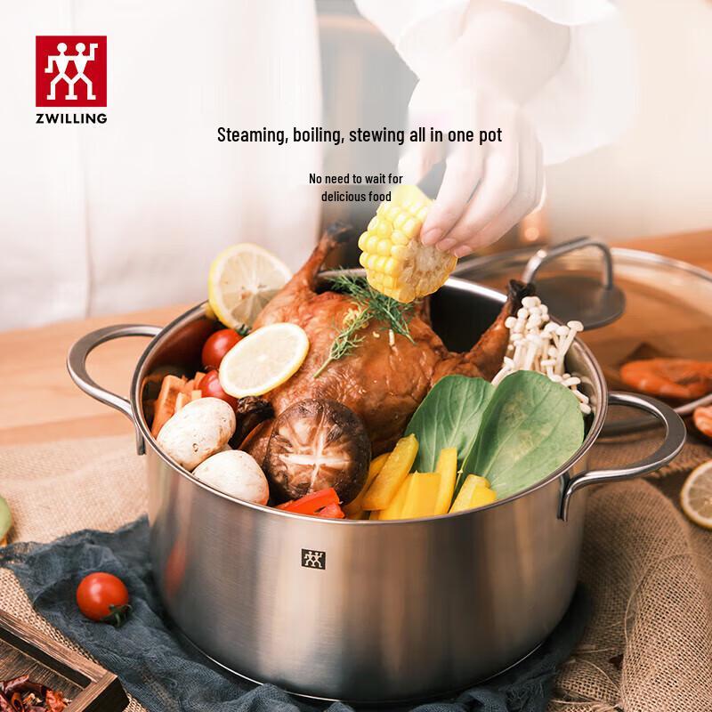 ZWILLING Nova Plus 24cm Stainless Steel Soup Pot