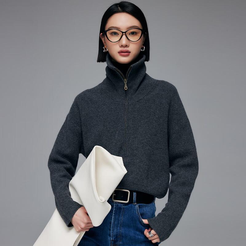 

Женский свитер Paluopo из чистого кашемира на молнии до середины, утолщенный L (165/105)