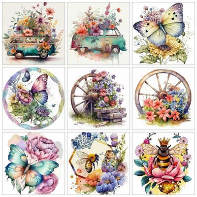 5D Diamond Painting New Arrivals Flower Butterfly Full Square Round Embroidery Landscape Mosaic Home Decor