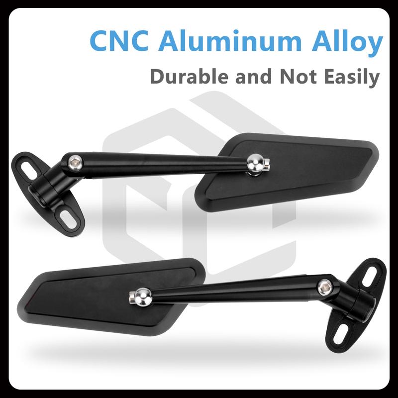 Racing Motorcycle Rearview Mirror for Aprilia RS50 / RS125  / RS660 / RS457 / RSV4 Has Anti-glare Function CNC Aluminum Alloy
