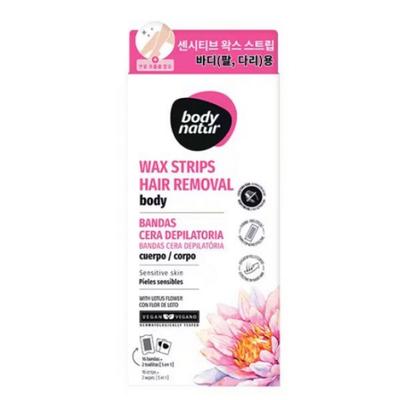 Body Nature Wax Strips Lotus Flower 16 Sheets 1 Pcs