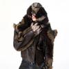 Imitation Mink Hair Fur Hat Man Winter Thicken Warmer Furry Faux Fur Hat Multi-purpose Earflap Fluffy Hats