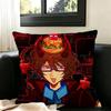 007n7  Square Double-Sided printed Pillow Case Bedroom Bedside Pillow Sofa Cushion Cover