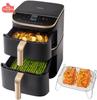 Heißluftfritteuse COSORI - Turbo Tower Pro Smart - Fassungsvermögen 10,8L - 7 Programme - 2630W - Schwarz