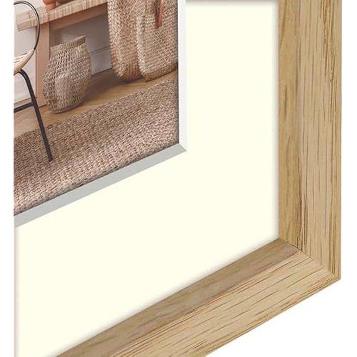 Cadre photo simple - zep - malmo natural - 15 x 20 cm - bois - scandinave moderne