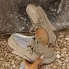 Women's Wide Width Platform Lace-Up Flats - Chunky Sole Casual Shoes for Spring & Fall, Comfortable Everyday Shoes