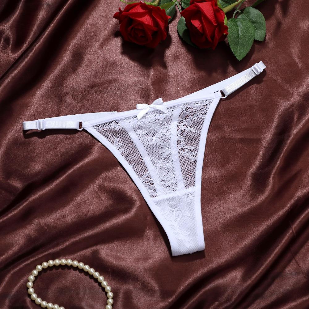 European Size Sexy Lace Panties for Women Comfortable Breathable Low-waisted Seamless Thongs