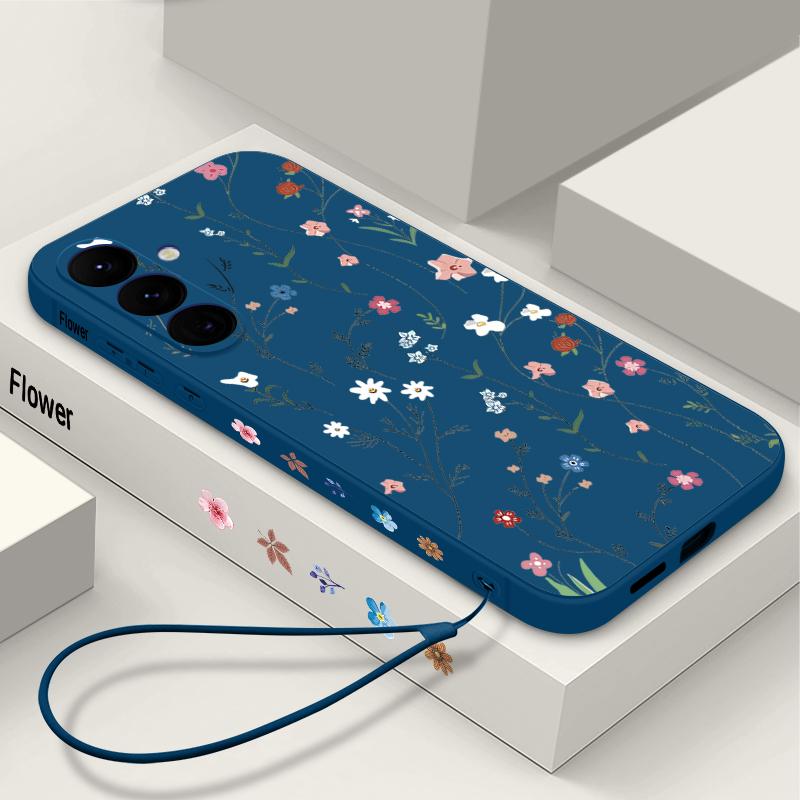 Cartoon Daisies Flowers Case For Samsung Galaxy S26 S25 Ultra S24 S23 S22 Plus S21 FE A15 A16 A17 A35 A36 A54 A55 A56 5G Soft Cover