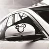 2pcs Cute Cartoon Mouse Car Stickers for Auto Rearview Mirror Truck Body Racing Helmet Motorcycle Tank Durable Decoration