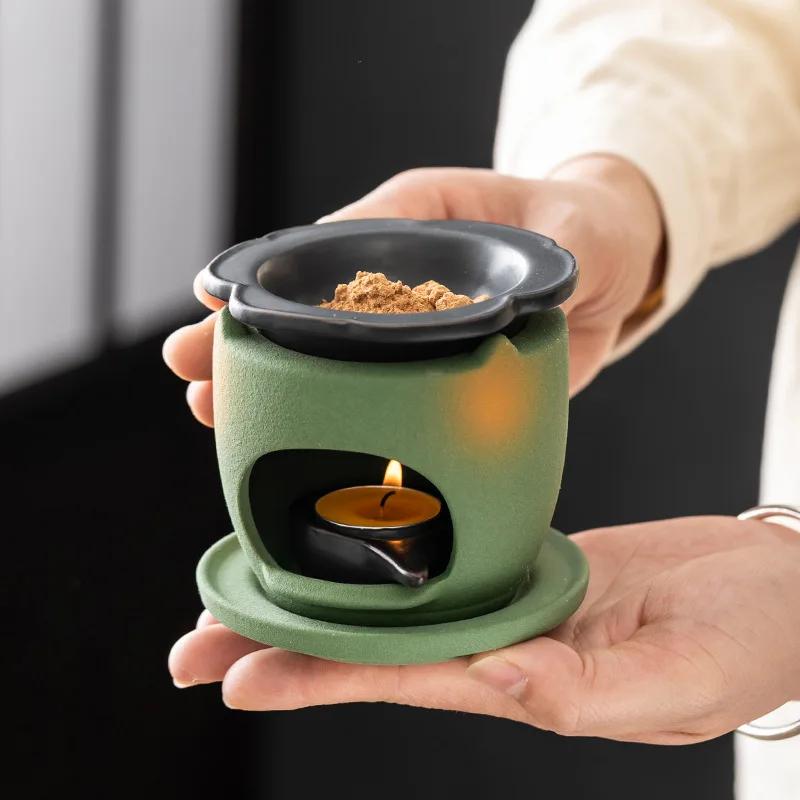 Candle Aromatherapy Furnace Essential Oil Furnace Aromatherapy Holder Lamp Burner Home Decor Household Romantic